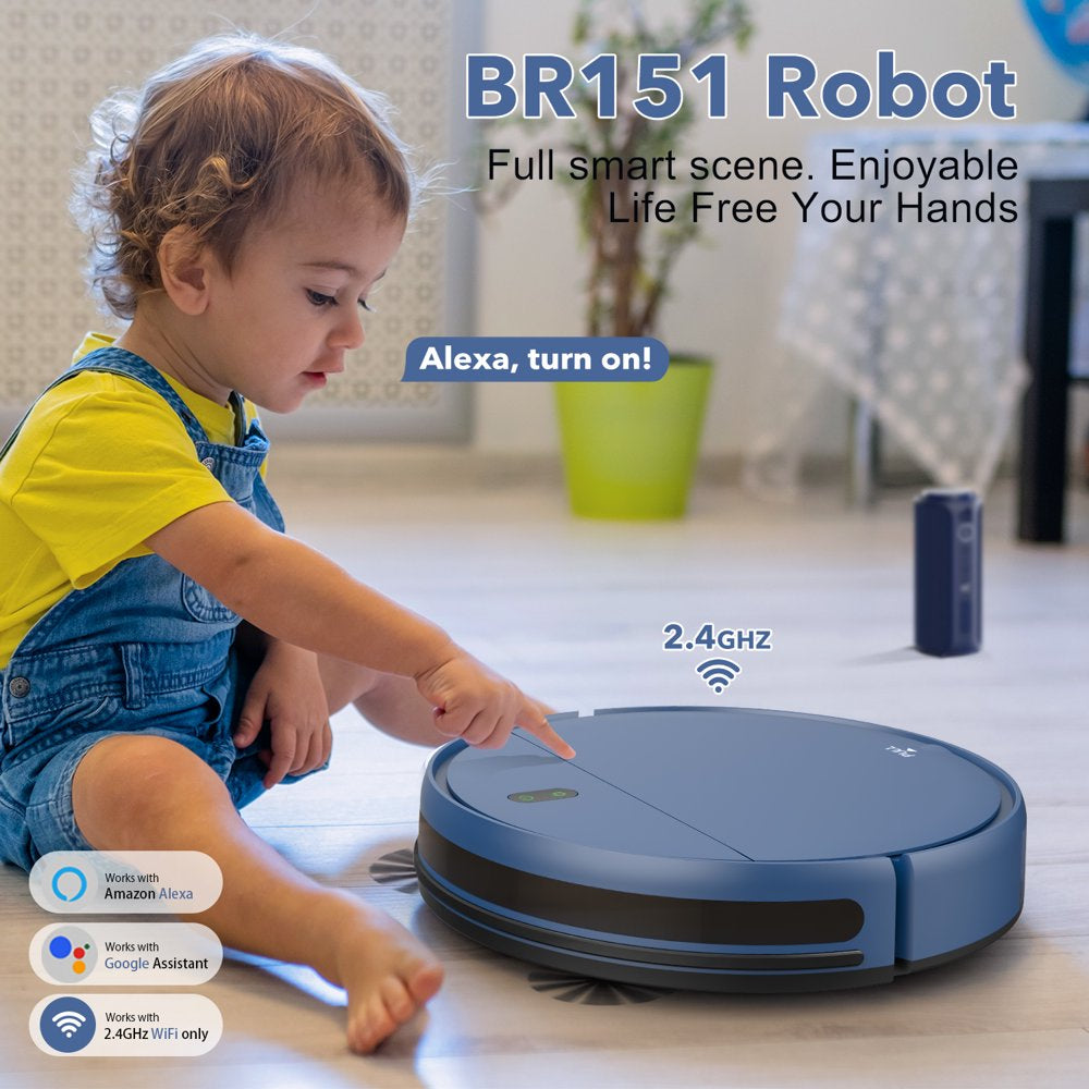 Robot Vacuum Cleaner, Robot Vacuum and Mop Combo with WIFI / Alexa for Pet Hair and Hard Floor