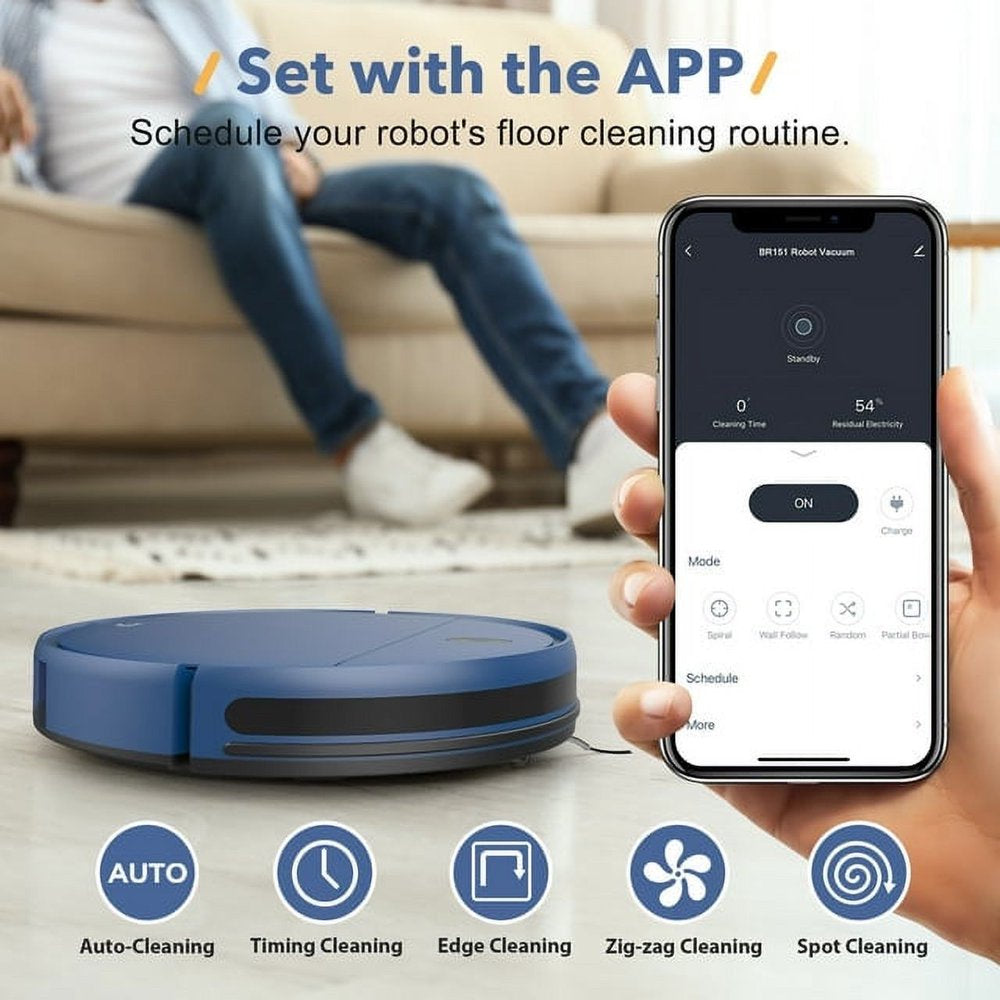 Robot Vacuum Cleaner, Robot Vacuum and Mop Combo with WIFI / Alexa for Pet Hair and Hard Floor