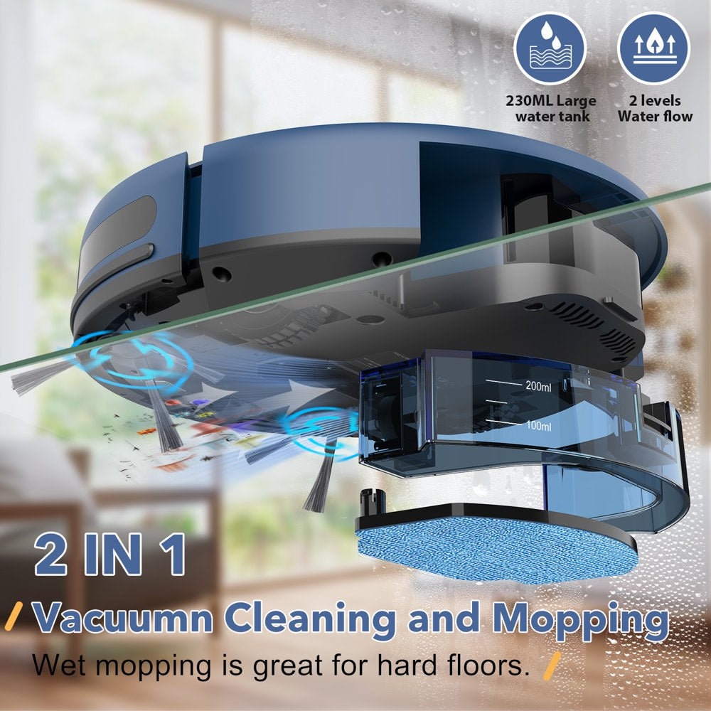 Robot Vacuum Cleaner, Robot Vacuum and Mop Combo with WIFI / Alexa for Pet Hair and Hard Floor